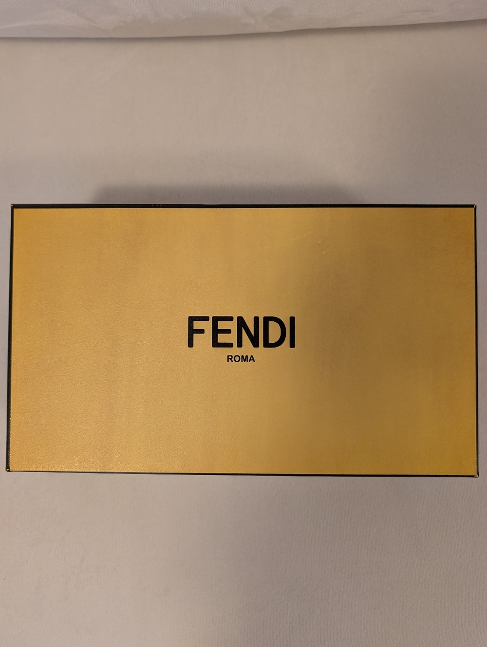 Fendi Black Leather Slides with Gold Double-F Logo - Picture 8 of 9
